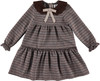 Girls Houndstooth-Plaid Knit Dress