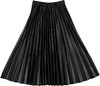 Womens Flared Leather Skirt