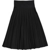 Womens/Teens Midi Fine Knit Pleated Skirt