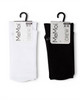 Thin Ribbed Crew Socks 2 Pack