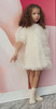 Girls Front Flower Texture Ankle