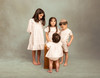 Baby White Damask Dress Set