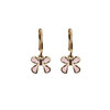 Draped Bow Light Pink Earrings  ER-3088