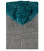 Grey/Luxe Teal Towel