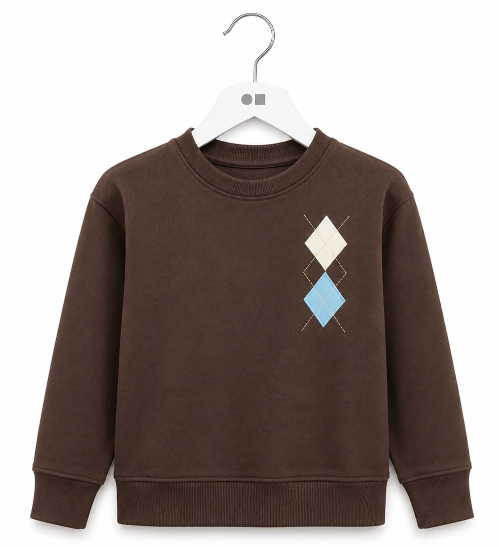 Argyle Sweat Top - Double Header USA