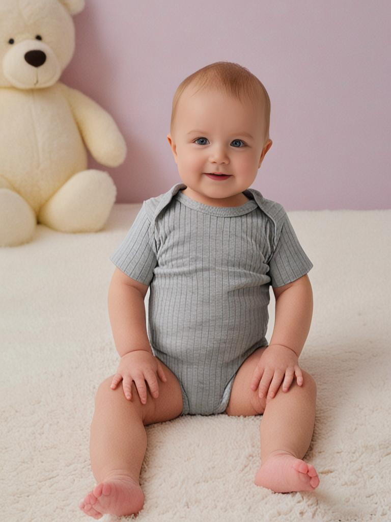 Brushed Rib Plaid Onesie main image 1