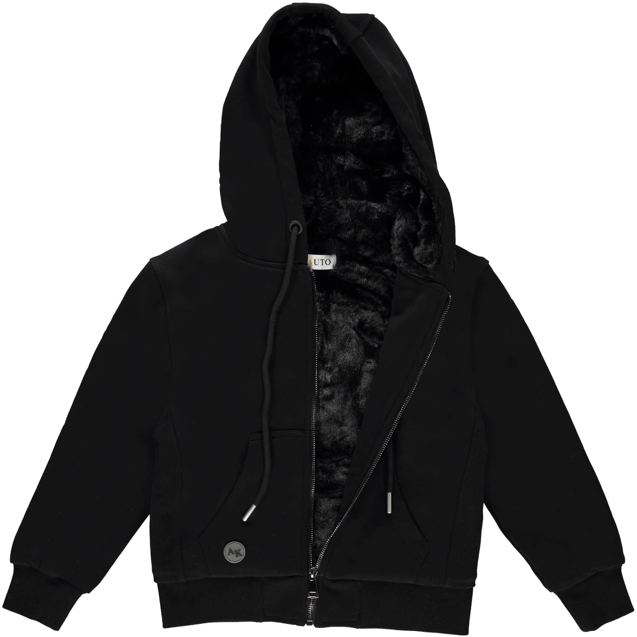 Kids Fur Lined Hoodie - Double Header USA