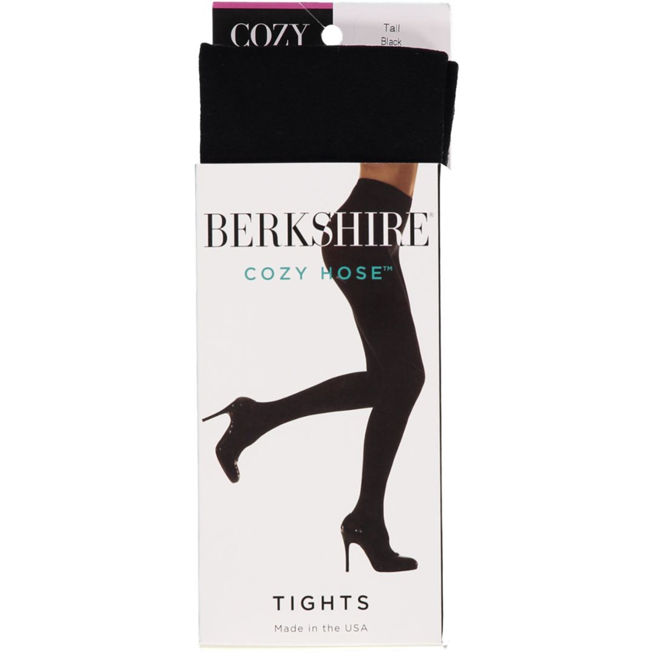 Berkshire Women's Cozy Tight with Fleece Lined Leg, Black, Medium