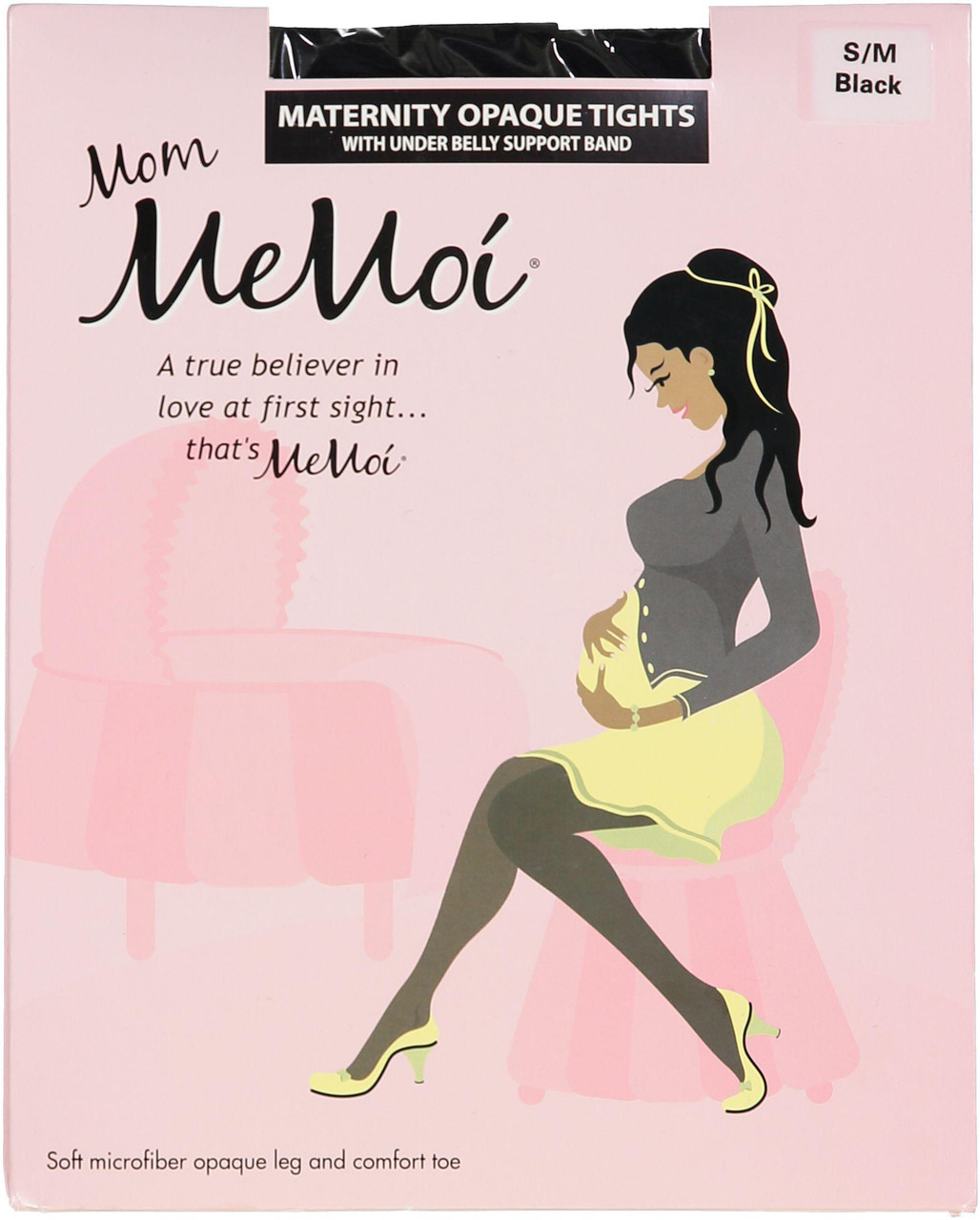 Memoi Womens Maternity Opaque Tights - Double Header USA
