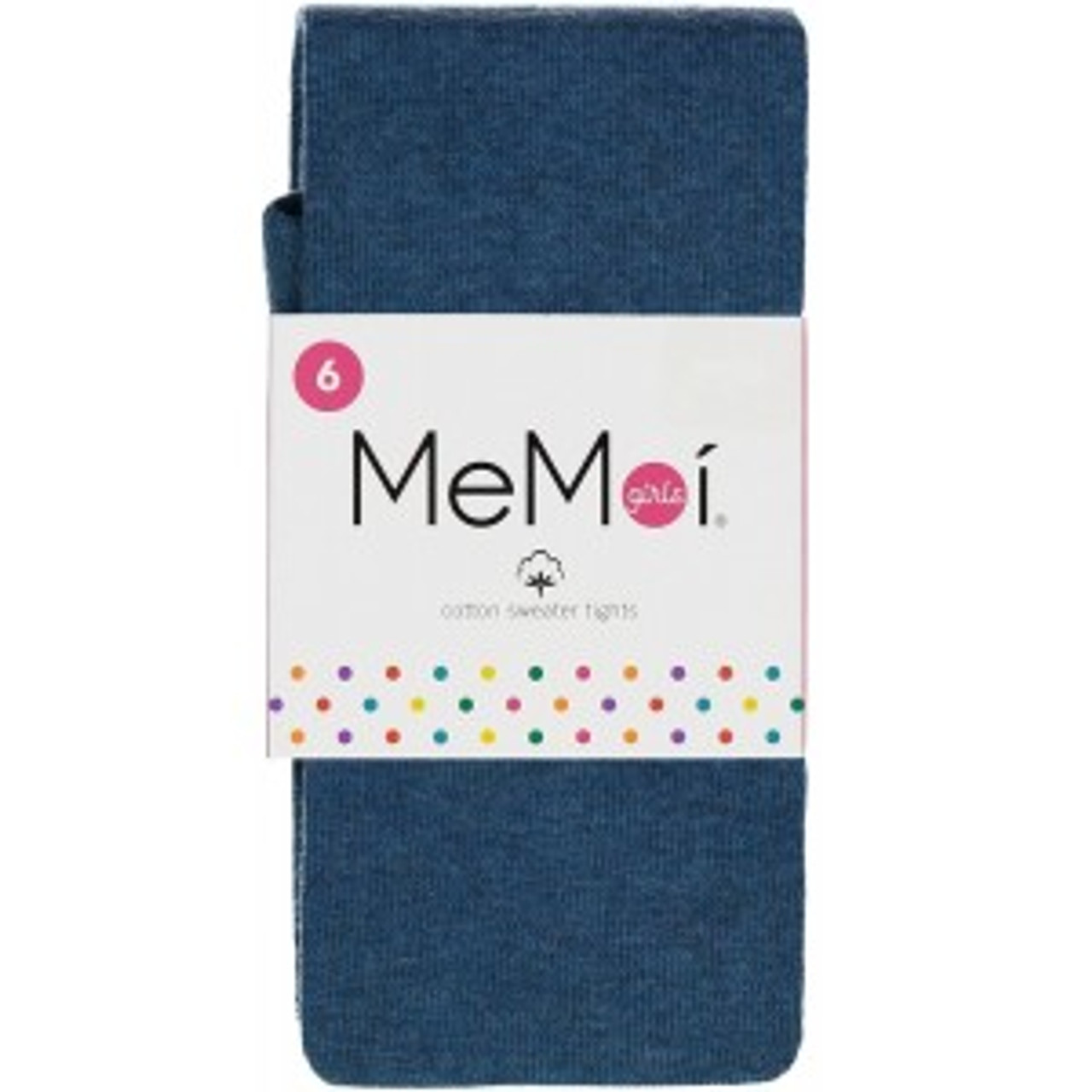 Memoi Girls Solid Flat Knit Cotton Sweater Tights - Double Header USA