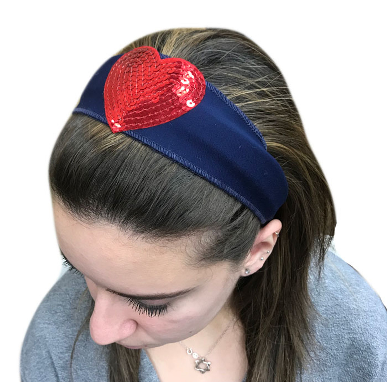 red sequin hair accessories