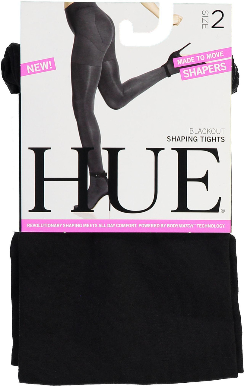 HUE Womens Blackout Shaping Tights 