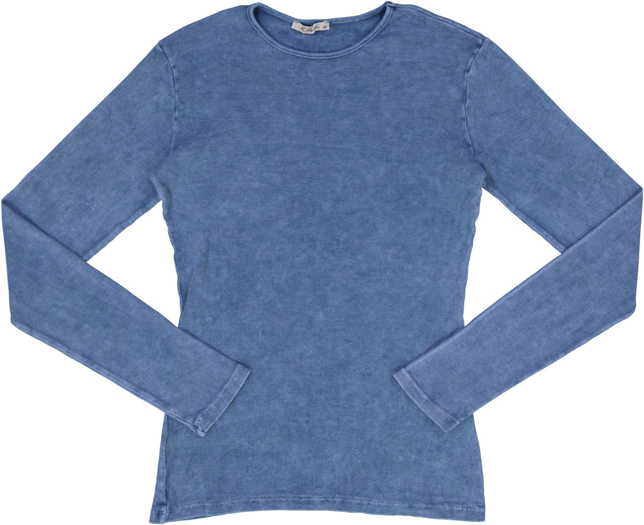 Blue Ribbed Shirt Discount, 55% OFF 