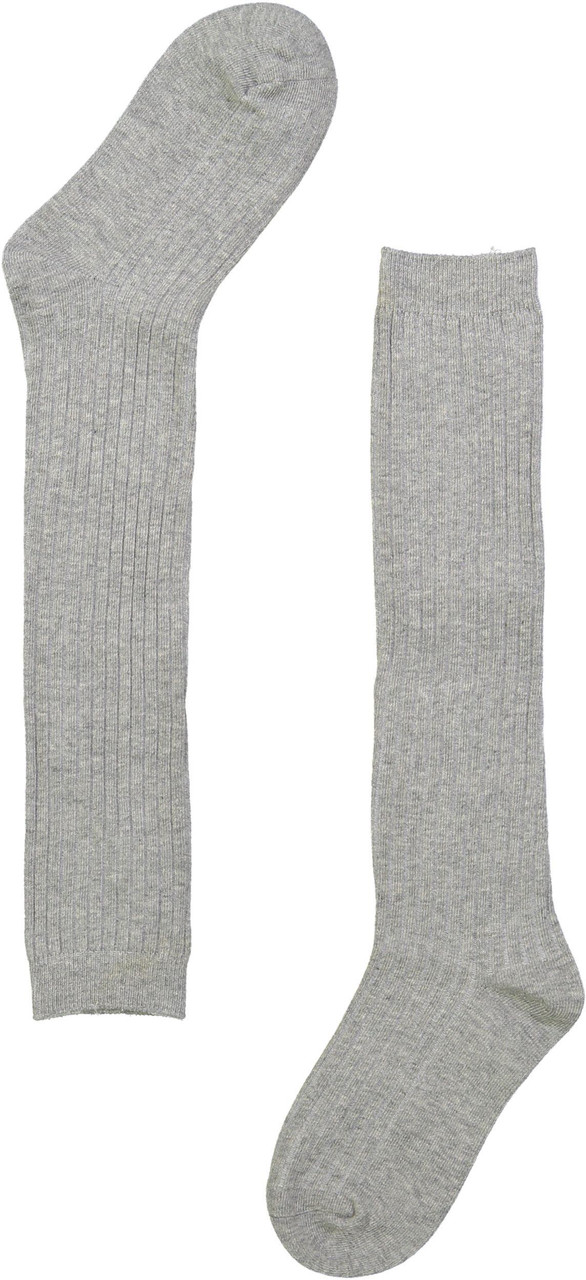 Spot On Basics Girls Ribbed Cotton Knee Socks - SP-1039 - Double Header USA
