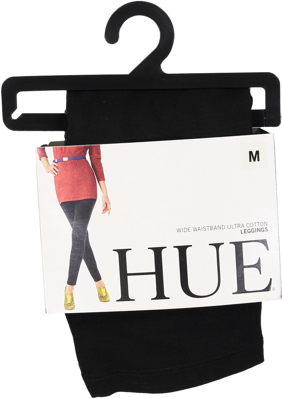  HUE Womens Plus Size Wide Waistband Blackout Cotton