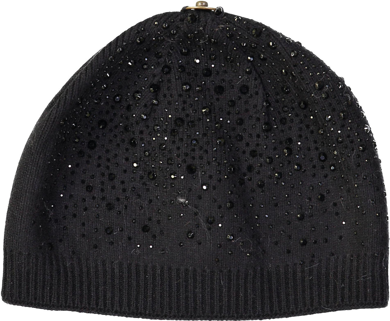 Max Colors Lurex Rim Ribbed Unisex Winter Hat with Snap for Pompom