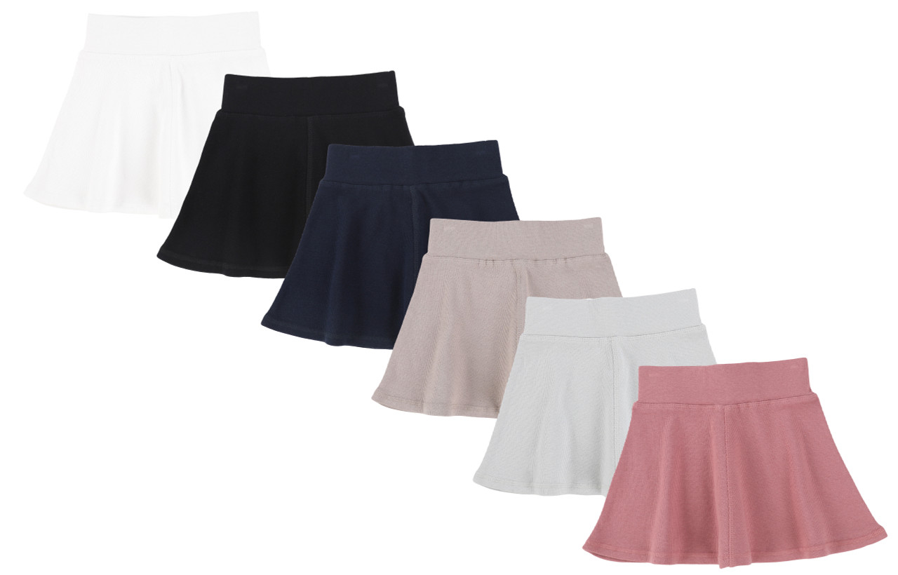 Lil Legs Seasonal Color Ribbed Skirt 