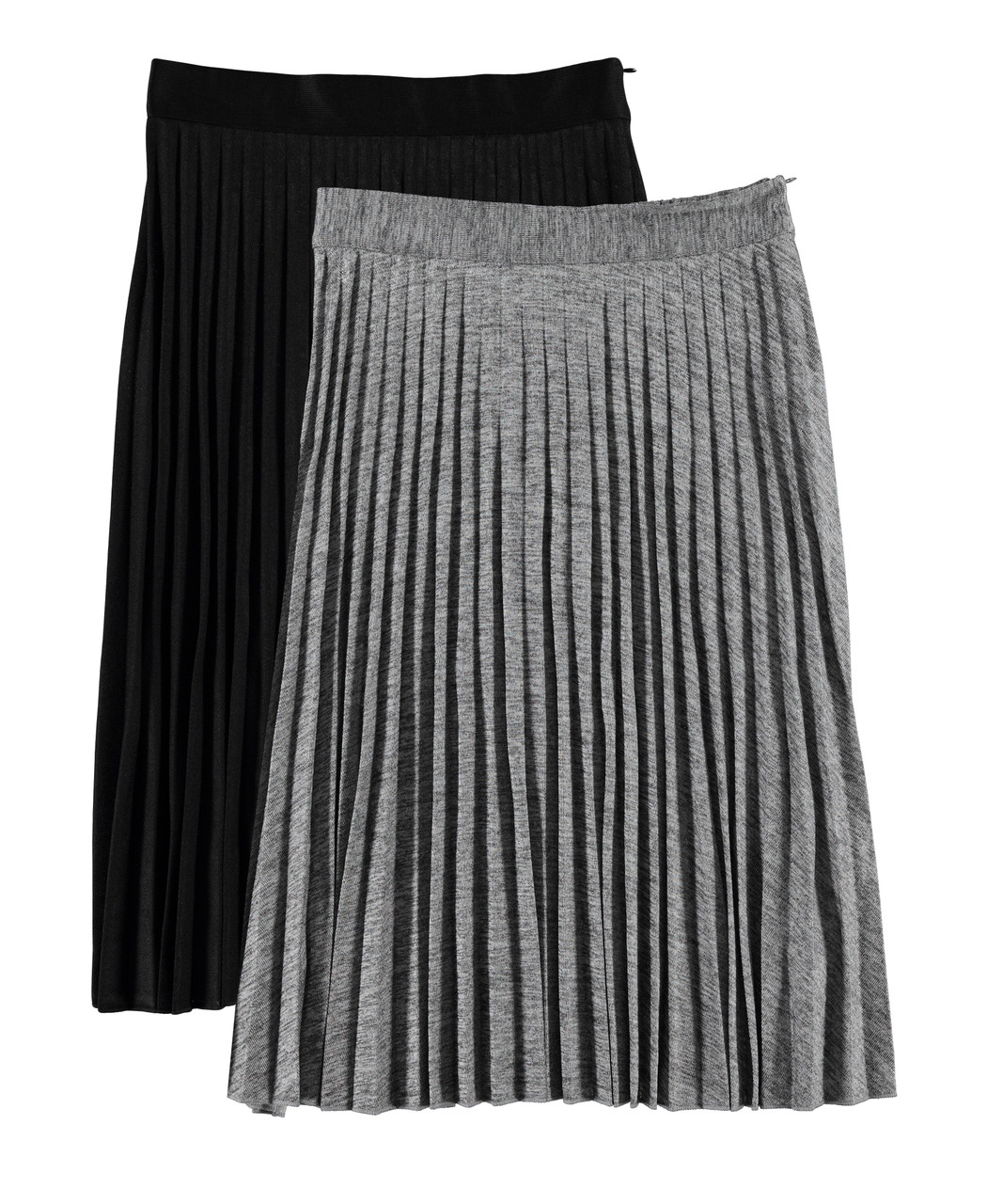 ladies metallic pleated skirt