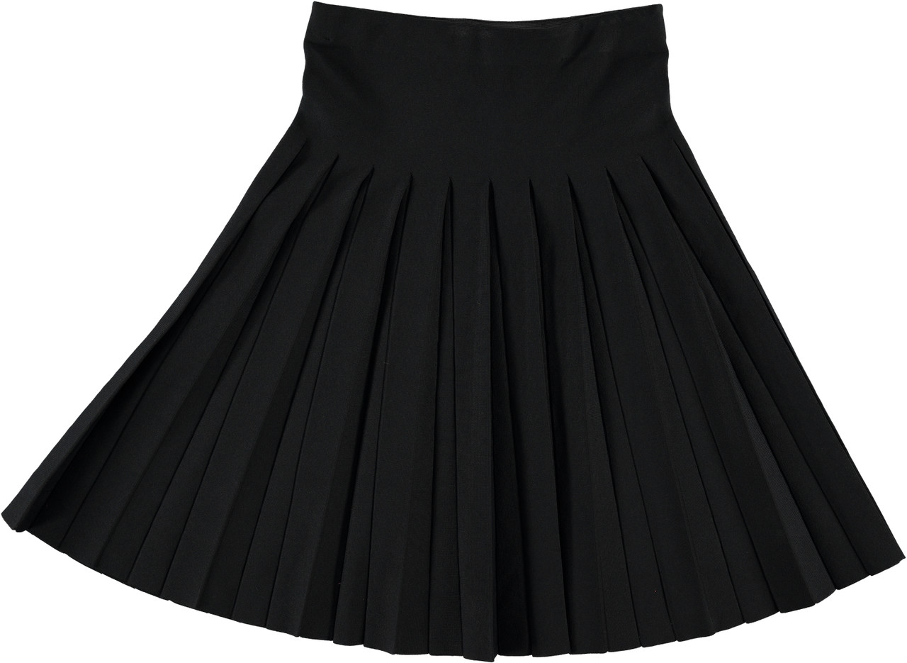 Womens 25/27 Inches Pleated Knit Skirt