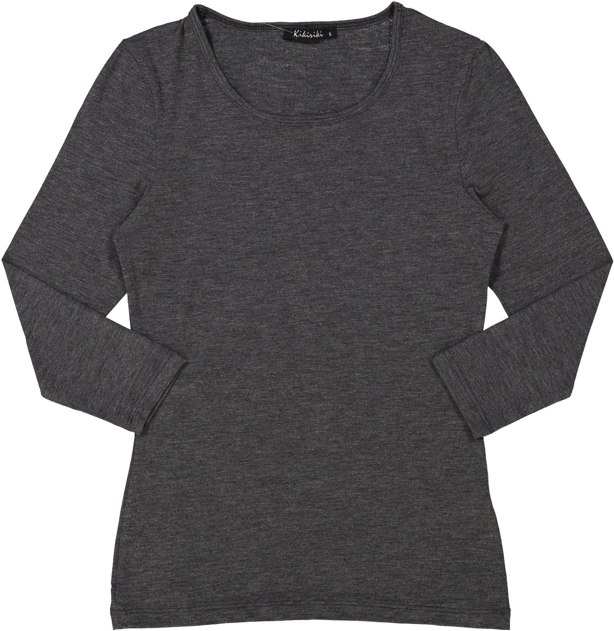 Kiki Riki Womens Wide Neck 3/4 Sleeve Cotton Shell - Double