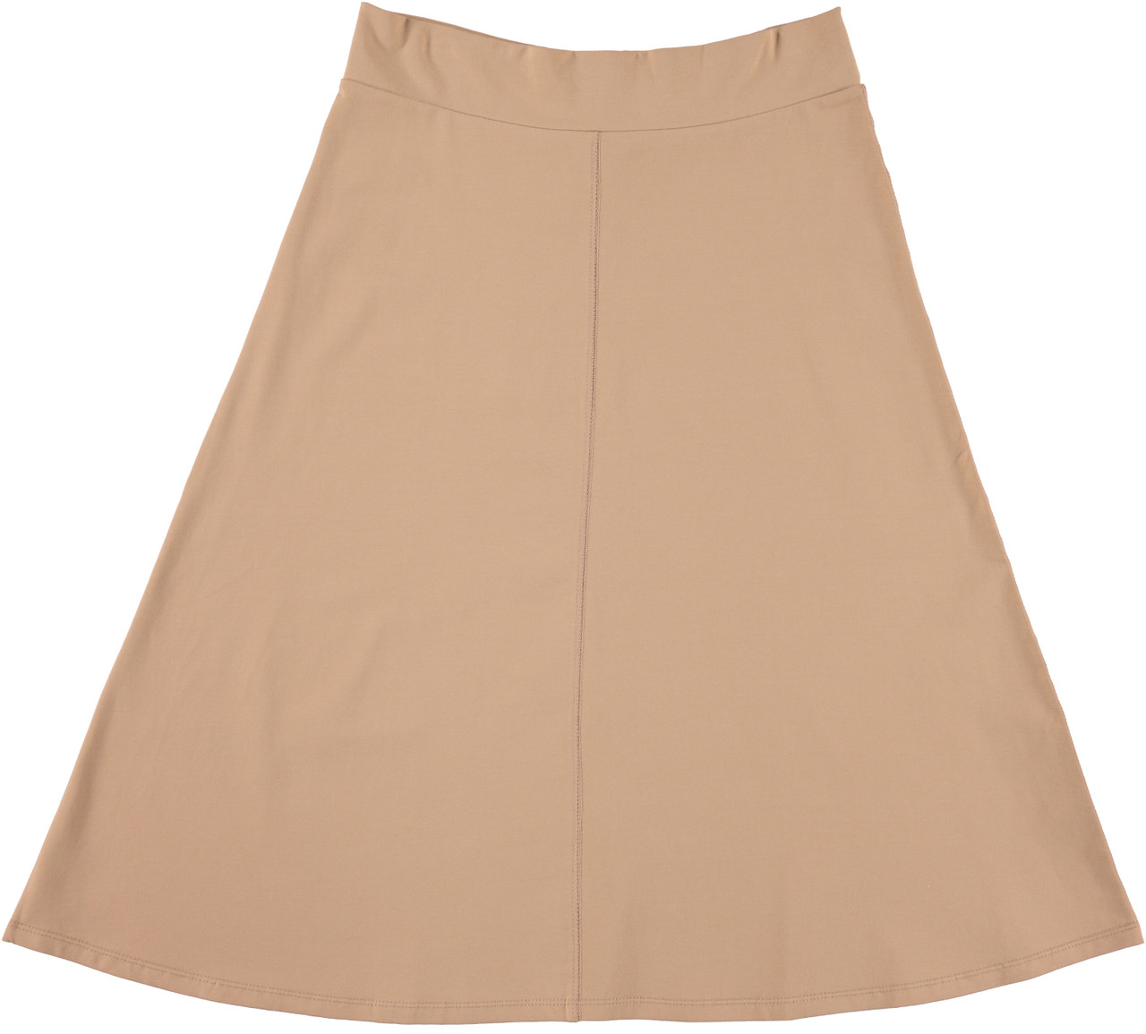 Womens 25/27 Inches Soft Cotton A-line Skirt - Double Header USA