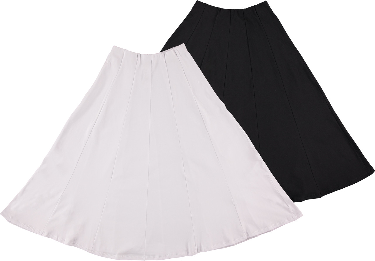 Women/Teen 29 & 32 Inches Cotton Panel Skirt - Double Header USA