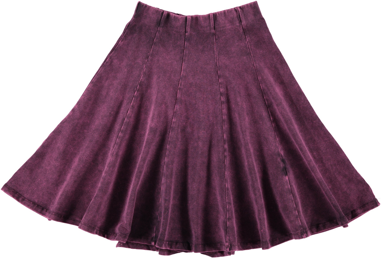 Girls Stonewash Panel Skater Skirt - Double Header USA