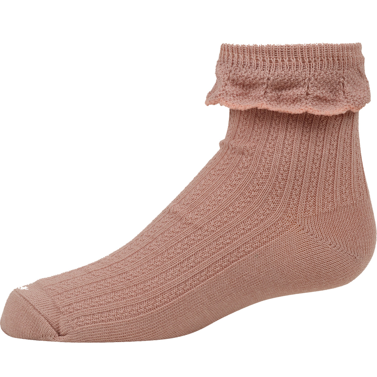 TYPESERVICE ♥ Textured Ruffled Socks/追跡付 Girls Textured Ruffle Ankle Socks - Double Header USA