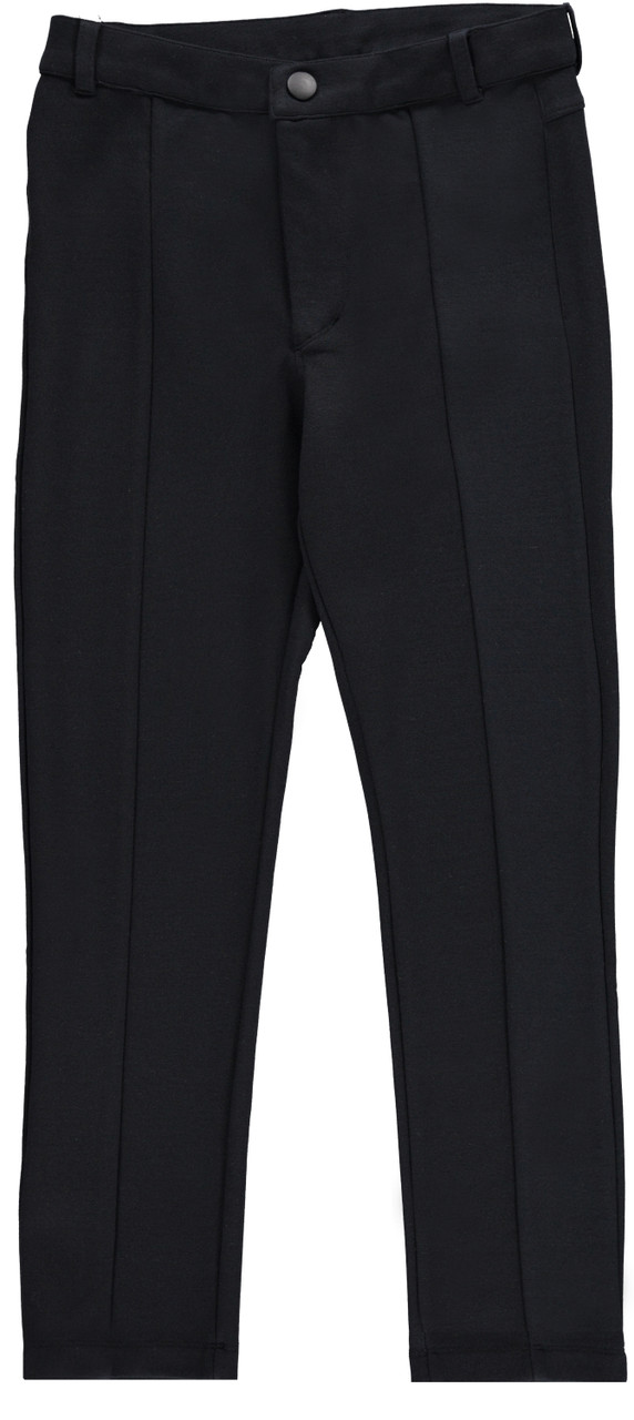 Boys Stretch Ponti Pants w/Pleat