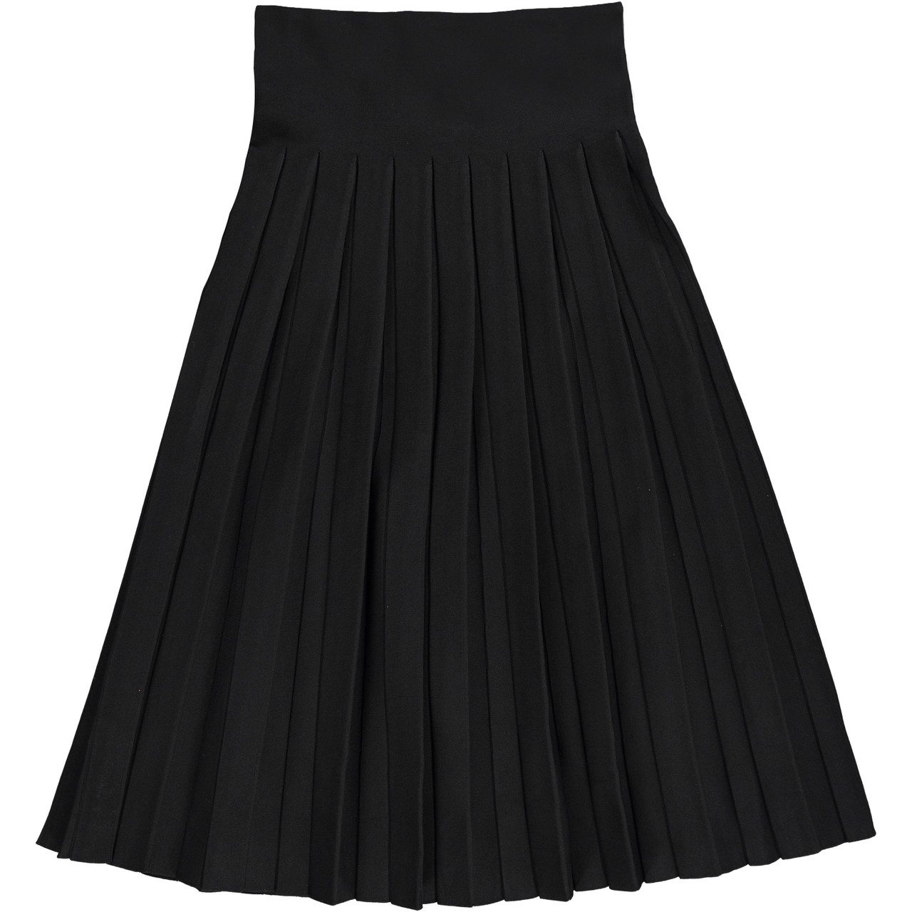 Womens/Teens Midi Fine Knit Pleated Skirt