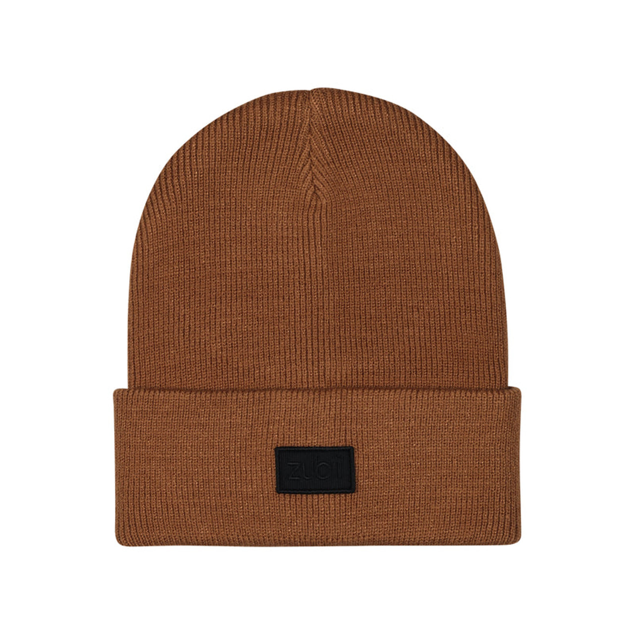 Header w/Ribbed Knit Cuff Beanie Flat Double - USA