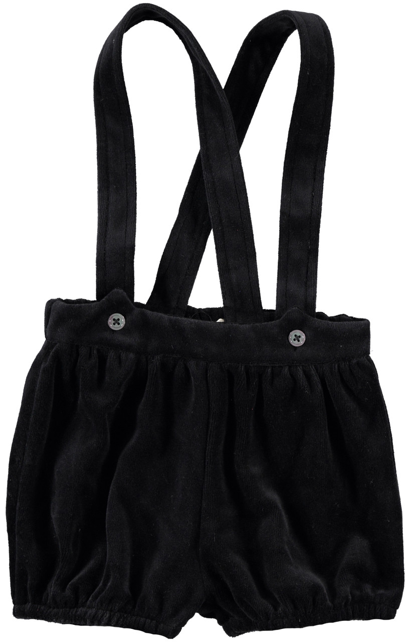 Velour Suspender Shorts - Double Header USA