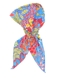 Bright Floral Pre-Tied Bandana P-11232