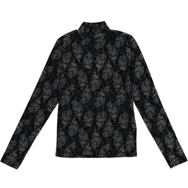 Printed Cotton Mockneck