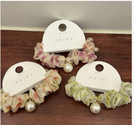 Floral Garden Scrunchie