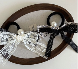 Elegant Ditsy Floral Bow Knot Ponytail Hair