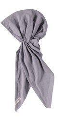 Luxury Solid Pre-Tied Grey Bandana