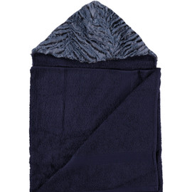 Navy / Frosted Zebra Navy Towel