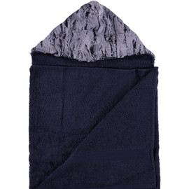 Navy / Forest Fox Winter Sky Towel