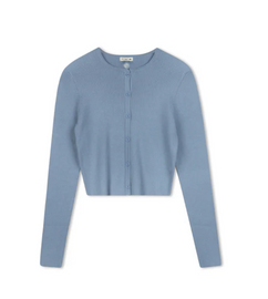 Point Knit Cardi Nautical Blue
