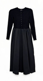 Point Mixed Poplin Dress 