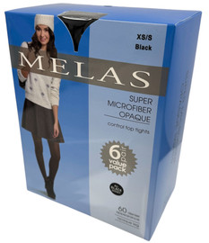 Super Microfiber CT 60D Opaque Tights 6 Pack