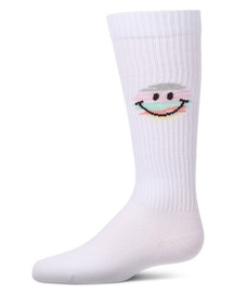 Colorful Smiley Face Knee Sock