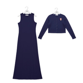 Rib Emblem Cardigan & Maxi Dress (Sold Separately)