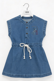 Embroidered Denim Outfit