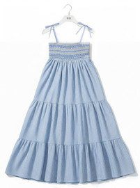 Cotton Striped Maxi Dress