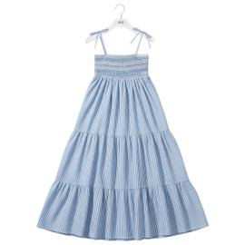 Cotton Striped Maxi Dress