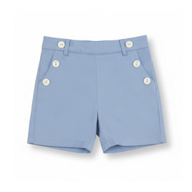 Light Blue Cotton Shorts