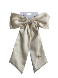Satin Adorned Bow Hair Clip 