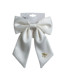 Satin Adorned Bow Hair Clip